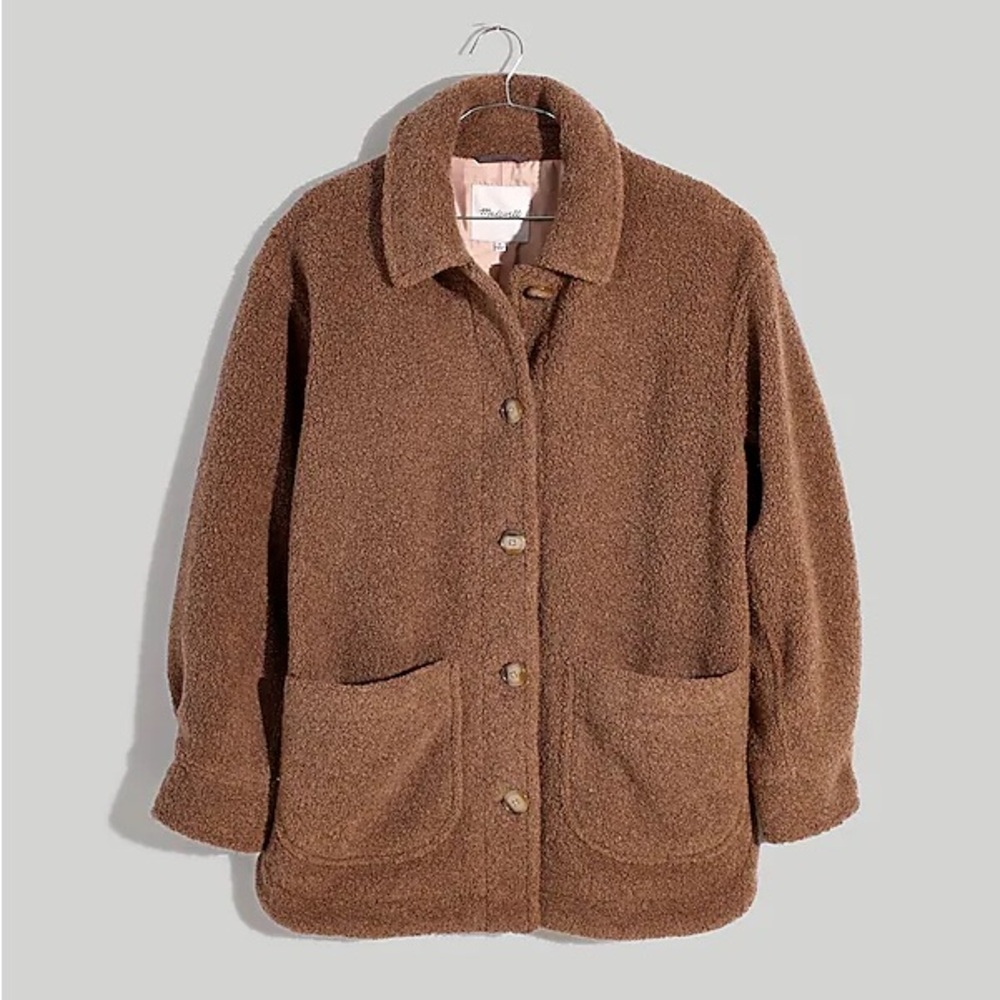 NWT Madewell Teddy Belrose shirt jacket XXS